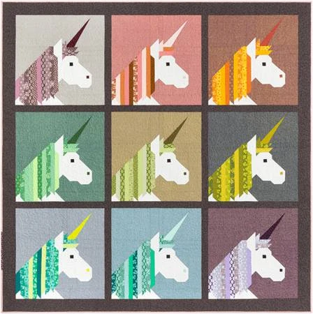 Lisa The Unicorn Pattern By Elizabeth Hartman - Patchworkdecke Einhorn Schnittmuster 1 Lisa The Unicorn Pattern By Elizabeth Hartman - Patchworkdecke Einhorn Schnittmuster