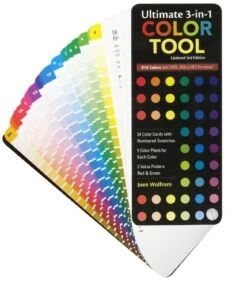 3 In 1 Color Tool - Farbfächer Mit Farbrad & Farblehre - Creative Color Wheel