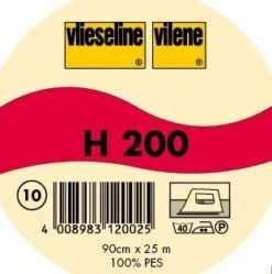 25m Rolle - H200 Vlieseline Freudenberg - Bügeleinlage - Schwarz Oder Weiß