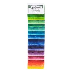 Batikstoff-Paket - Bali Pop Hoffman Stoffpaket - 40x 2 1/2 Inch Stoffstreifen Rainbow Sweets Ombre Regenbogen