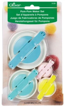 Pom-Pom Maker Set - 35mm - 45mm - 65mm - 85mm - Klein Bis Extra Groß - Small To Large Pompoms By Clover