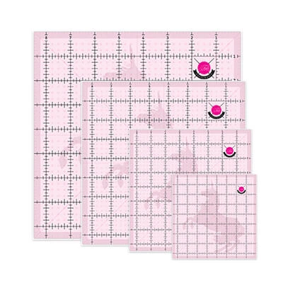 Tula Pink Einhorn Lineale - Original Tula Pink Hardware - 4 Square Templates Rulers With Unicorn 1 Tula Pink Einhorn Lineale - Original Tula Pink Hardware - 4 Square Templates Rulers With Unicorn