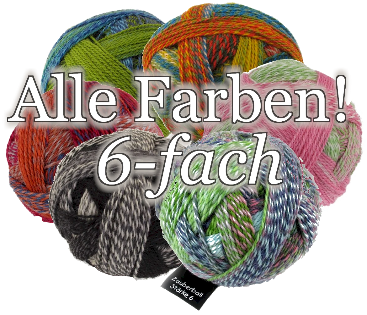 Zauberball Stärke 6 Strickgarn - Schoppel Zauberbälle - 6-fach Sockengarn 1 Zauberball Stärke 6 Strickgarn - Schoppel Zauberbälle - 6-fach Sockengarn