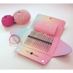 AddiClick Unicorn Lace Long Tips - Stricknadel Set Mit Click Einhorn Lacestricknadeln Von Addi