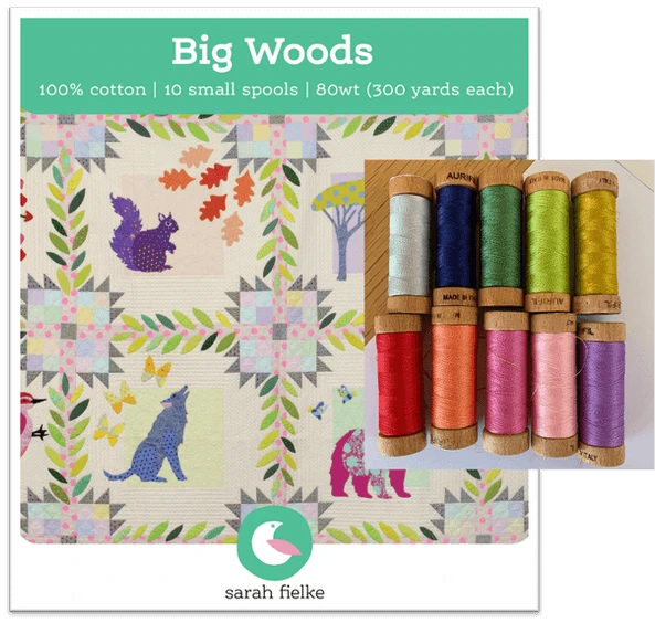 Big Woods Handapplikationsgarn By Sarah Fielke - 80wt. 10 Spulen Aurifil Garnsortiment - VORBESTELLUNG! Auslieferung Ihrer Gesamten Bestellung Ca. Ende Mai / Juni 2024 1 Big Woods Handapplikationsgarn By Sarah Fielke - 80wt. 10 Spulen Aurifil Garnsortiment - VORBESTELLUNG! Auslieferung Ihrer Gesamten Bestellung Ca. Ende Mai / Juni 2024