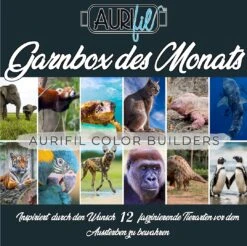 2021 Aurifil Color Builders - Endangered Species BOM & Aurifil 40 Wt. Garnsortimente