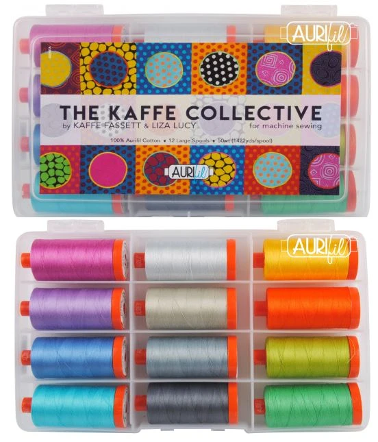 The Kaffe Collective Collection By Kaffe Fassett & Liza Lucy 50wt 12 Spulen Aurifil Garnsortiment 1 The Kaffe Collective Collection By Kaffe Fassett & Liza Lucy 50wt 12 Spulen Aurifil Garnsortiment