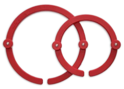 BERNINA Gripper Rings Set - Rote Quiltinge - 8" & 11" Quiltgriffe