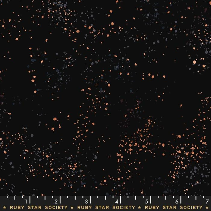 Speckled Black - Schwarzer Ruby Star Society Basicstoff - Rashida Coleman Hale Designerstoff Mit Metallic Akzenten 1 Speckled Black - Schwarzer Ruby Star Society Basicstoff - Rashida Coleman Hale Designerstoff Mit Metallic Akzenten