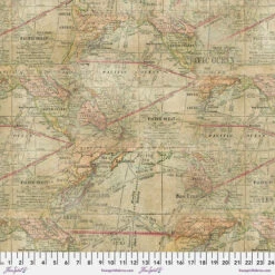 CANVAS! Weltkarte / Landkarte - Multi Expedition Tim Holtz Eclectic Elements Embark