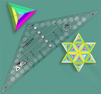 120° Grad Patchworklineal - 120 Degree Triangle Quilt Ruler - Creative Grids Non Slip Ruler 1 120° Grad Patchworklineal - 120 Degree Triangle Quilt Ruler - Creative Grids Non Slip Ruler