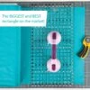 JUMBO Big Easy 12 1/2" X 24 1/2" Inch-Patchworklineal - Creative Grids Non Slip Ruler - Rollschneidelineal