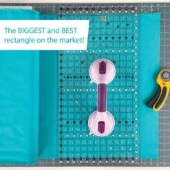 JUMBO Big Easy 12 1/2" X 24 1/2" Inch-Patchworklineal - Creative Grids Non Slip Ruler - Rollschneidelineal