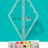 Kleines 60 Grad Rauten Patchworklineal - 60 Degree Diamond Mini Quilt Ruler - Creative Grids Non Slip Ruler 4 1/2 Inches