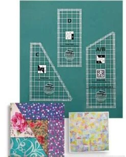 Scrap Crazy 8" Ruler - Patchworklineal Von Karen Montgomery - Creative Grids Crazy Patchwork Acrylschablonen