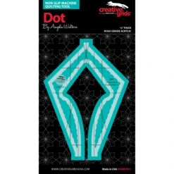 Angela Walters Quiltlineal "Dot" - Creative Grids Non Slip Machine Quilting Tool - Rulerwork Maschinenquiltlineal
