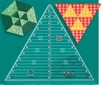 60° Grad Patchworklineal - 60 Degree Triangle Quilt Ruler - Creative Grids Non Slip Ruler 12,5 Inches 1 60° Grad Patchworklineal - 60 Degree Triangle Quilt Ruler - Creative Grids Non Slip Ruler 12,5 Inches