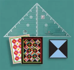 90° Grad Patchworklineal - 90 Degree Triangle Quilt Ruler - Creative Grids Non Slip Ruler