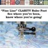FÜR ALLE HERSTELLER! Klarsicht-Linealfuß Ruler Work Foot - Universal Nähmaschinenfuß / Quiltfuß / Rulerfuß "Fine Line Clarity"
