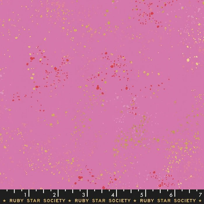 Handgemachte Kreativität: Stoffe & Garne die 2025 begeistern 3 Speckled Daisy Pink Stoff