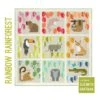 Rainbow Rainforest Pattern By Elizabeth Hartman - Dschungeltiere Patchworkdecke Schnittmuster