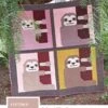 Süßer Faultier Quilt - Sleepy Sloth Pattern By Elizabeth Hartman - Patchworkdecke Schnittmuster