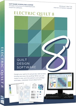 Electric Quilt 8 Software EQ8 - Vollversion Für Den PC & MAC 1 Electric Quilt 8 Software EQ8 - Vollversion Für Den PC & MAC