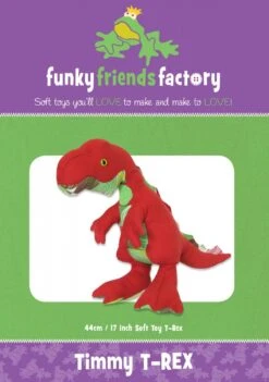 Timmy T-Rex Dinosaurs - Funky Friends Factory Kuscheltiere / Softies Schnittmuster