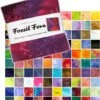 JUMBO PACK Fossil Ferns 100 Charm Squares Paket - Benartex Basicstoffe-Sammlung