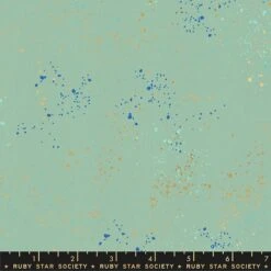 Speckled Frost Blue - Hellblau / Pastelltürkis Ruby Star Society Basicstoff - Rashida Coleman Hale Designerstoff Mit Metallic Akzenten