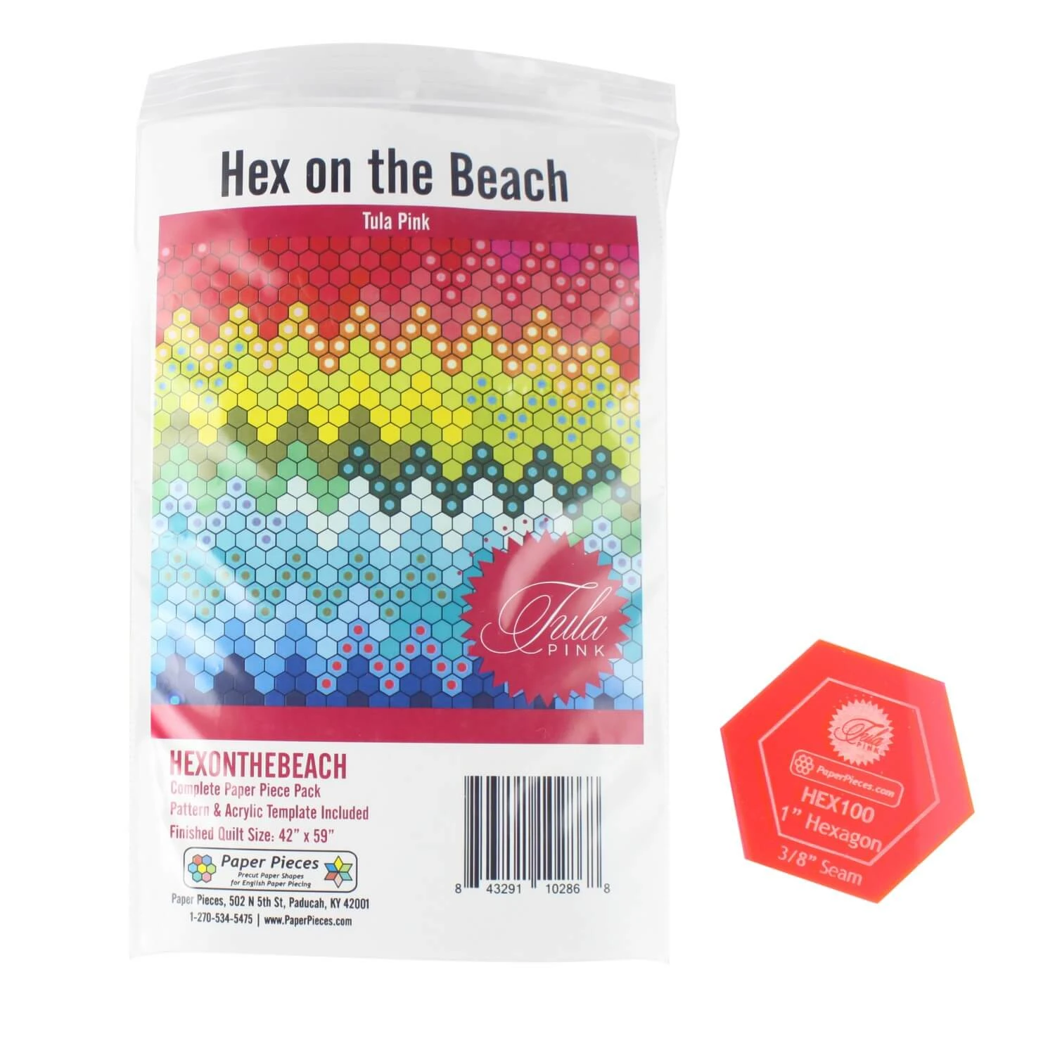 Tula Pink Hex On The Beach Quilt EPP Paper Pieces Plus Schnittmuster & Acrylschablone! 1 Tula Pink Hex On The Beach Quilt EPP Paper Pieces Plus Schnittmuster & Acrylschablone!