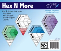 Hex N More Sechseck-Lineal - Hex'N'More Hexagon Ruler - Jaybird Quilts