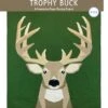 Trophy Buck Patchworkdecke FPP Schnittmuster Hirsch - Deer Foundation Paper Piecing Pattern By Hobbs Designs