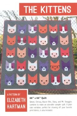 The Kittens - ANLEITUNG Katzen Patchworkdecke - Elizabeth Hartman