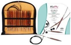 KnitPro Cubics Symfonie Rose Deluxe Set - Auswechselbare Nadelspitzen Im Stricknadelset