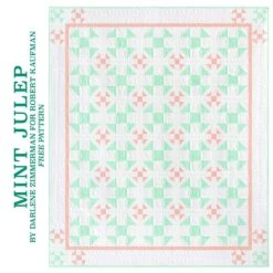 MATERIALPACKUNG! Mint Julep Quilt Mit Anleitung - KONA Cottons Color Of The Year 2024 Darlene Zimmerman Patchworkdecke Stoffpaket - LIMITED EDITION - VORBESTELLUNG! Auslieferung Ihrer Gesamten Bestellung Erfolgt Im Januar 2024