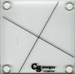 Lil Twister Pinwheel - 3 1/2" Flic Flac Lineal Schablone + Anleitung