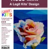 Rose FPP - Mini Quilt - Original Lizensiertes Legit Kits Schnittmuster / Materialpackung / Stoffpaket - Sonderanfertigung