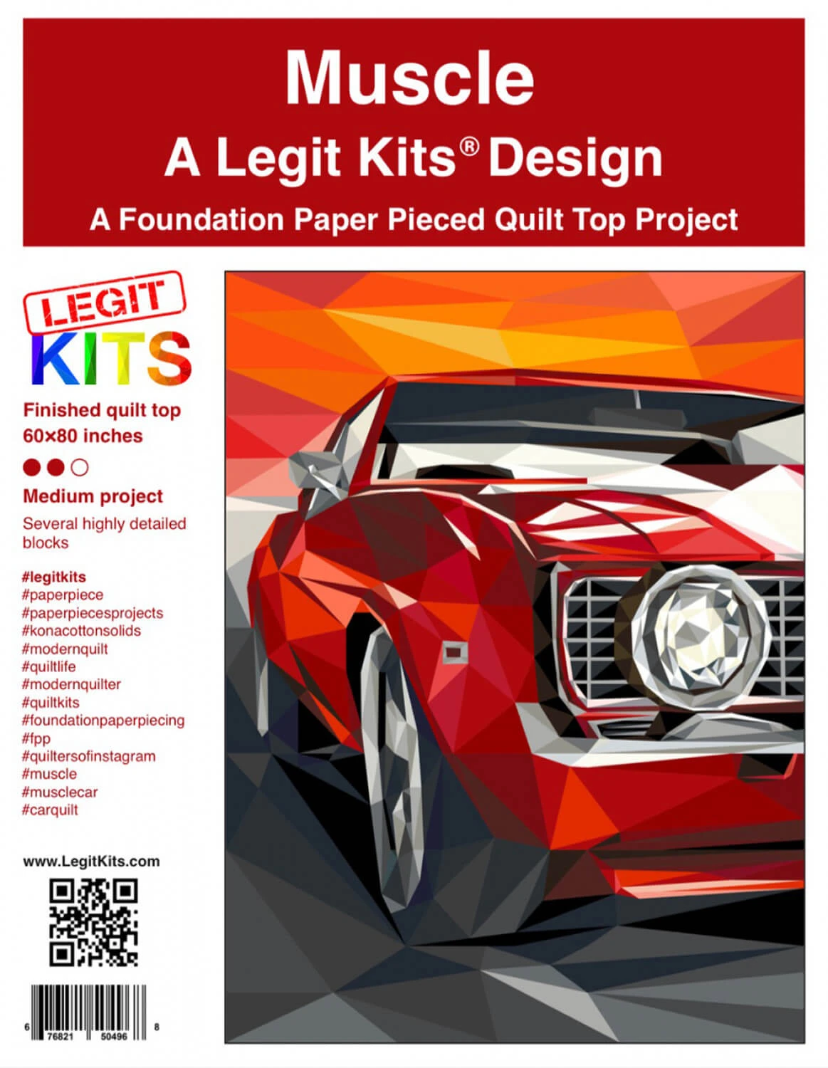 Oldtimer FPP - Muscle Car Quilt - Original Lizensiertes Legit Kits Schnittmuster / Materialpackung / Stoffpaket - Sonderanfertigung 1 Oldtimer FPP - Muscle Car Quilt - Original Lizensiertes Legit Kits Schnittmuster / Materialpackung / Stoffpaket - Sonderanfertigung