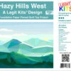 Berglandschaft FPP - Hazy Hills Quilt - Original Lizensiertes Legit Kits Schnittmuster / Materialpackung / Stoffpaket - Sonderanfertigung