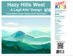 Berglandschaft FPP - Hazy Hills Quilt - Original Lizensiertes Legit Kits Schnittmuster / Materialpackung / Stoffpaket - Sonderanfertigung