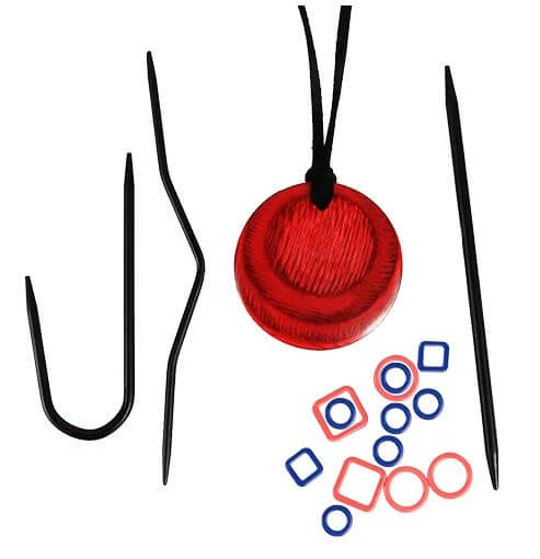 Magnetische Halskette Für Stricker Inklusive Zubehör - Rotes Magnetic Knitter's Necklace Kit - KnitPro Cherry Berry 1 Magnetische Halskette Für Stricker Inklusive Zubehör - Rotes Magnetic Knitter's Necklace Kit - KnitPro Cherry Berry