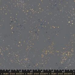 Speckled Cloud - Grauer Ruby Star Society Basicstoff - Rashida Coleman Hale Designerstoff Mit Metallic Akzenten