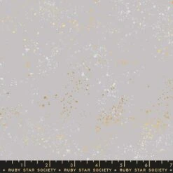 Speckled Dove - Hellgrauer Ruby Star Society Basicstoff - Rashida Coleman Hale Designerstoff Mit Metallic Akzenten