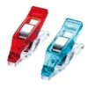 Bunte MINI Clover Wonder Clips Stoffklammern - 20er Packung Rot & Türkis