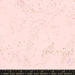 Speckled Pale Pink - Pastellrosa Ruby Star Society Basicstoff - Rashida Coleman Hale Designerstoff Mit Metallic Akzenten