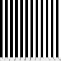 Paper Tent Stripe Streifenstoff - Linework Tula Pink Designerstoff - Schwarz-Weiße FreeSpirit Patchworkstoffe
