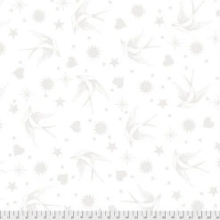 Paper Fairy Flakes Tiermotivstoffe - Linework Tula Pink Designerstoff - Schwarz-Weiße FreeSpirit Patchworkstoffe