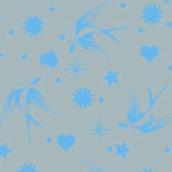 Aura Fairy Flakes Tiermotivstoffe - Everglow Neon True Colors Tula Pink Designerstoff - FreeSpirit Patchworkstoffe