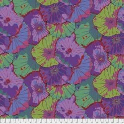 ÜBERBREITER RÜCKSEITENSTOFF! Purple Lotus Leaf - Kaffe Fassett Collective Designerstoffe - Spring 2021 - Blumenstoff Quilt Backing Patchworkstoff
